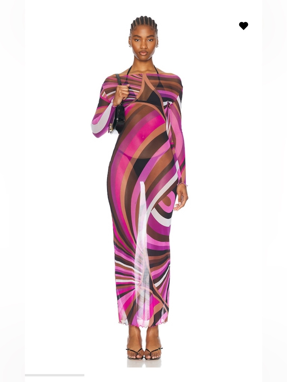EMILIO PUCCI Sheer Long Sleeve Dress